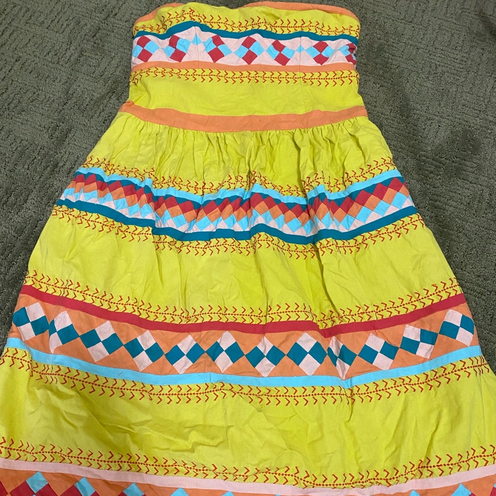 Leifsdottir yellow mini dress 4